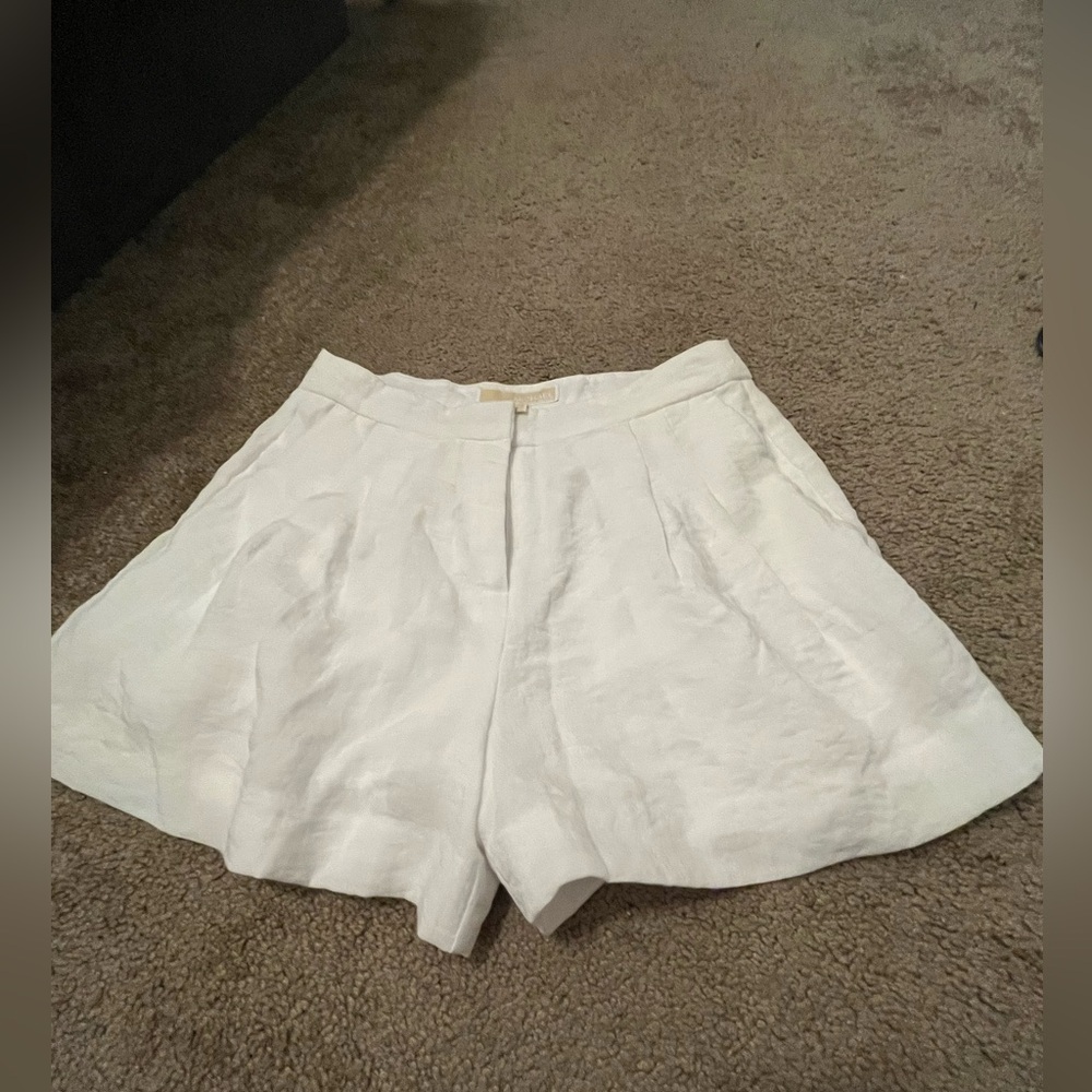 Michael Kors Dress Shorts White Lined Size 0